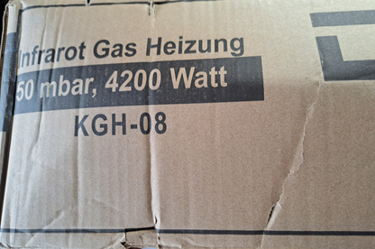 DMS® Gasheizofen 4200W – Gasheizung Infrarot Heizgerät Gasheizer ✅