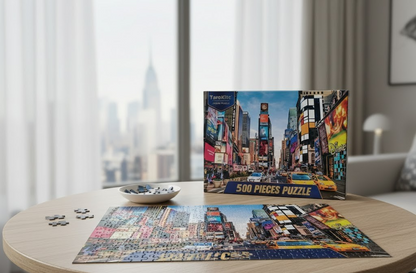 TaroKitc Puzzle 500 Teile New York Skyline Stadt Panorama Erwachsenenpuzzle D7