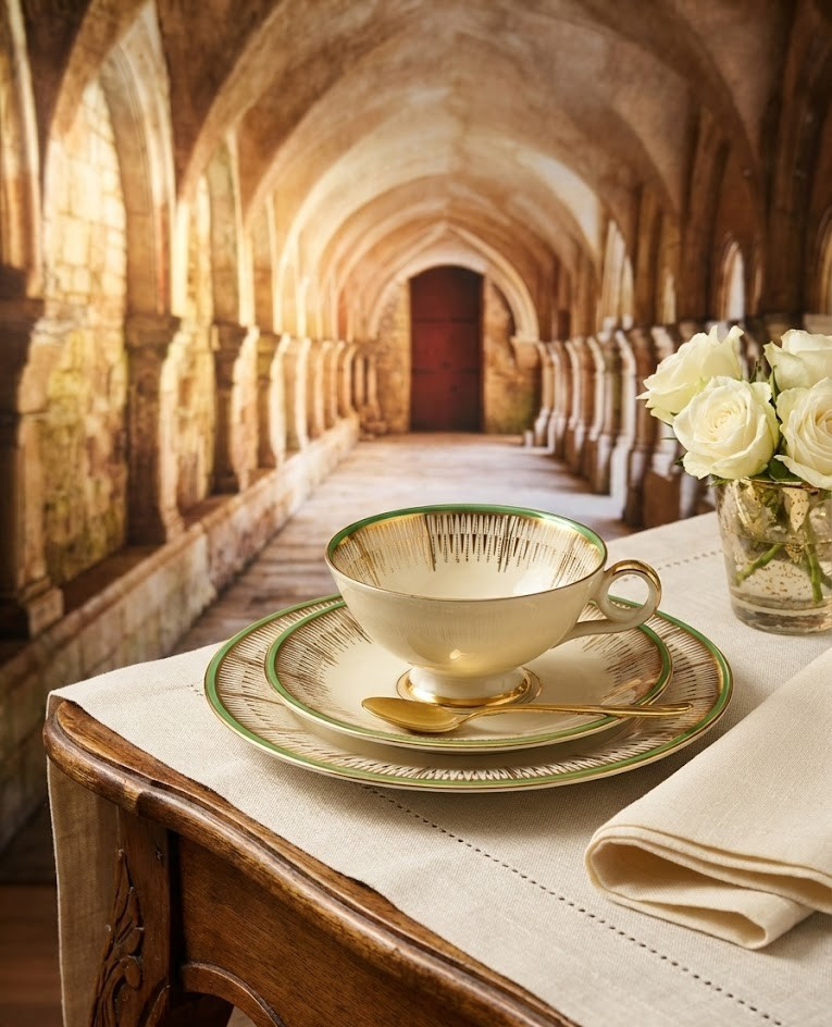 Mitterteich Porzellan 1 Kaffeetasse mit Untertasse und Teller Set