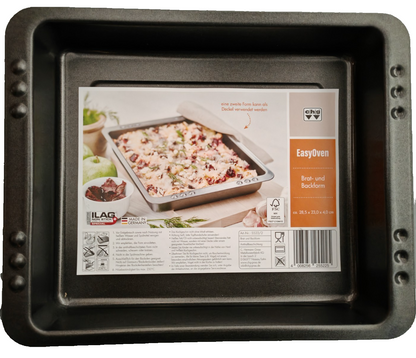 CHG Easy Oven Brat- & Backform 28x23x4 cm Antihaft Auflaufform Backblech Ofen B4