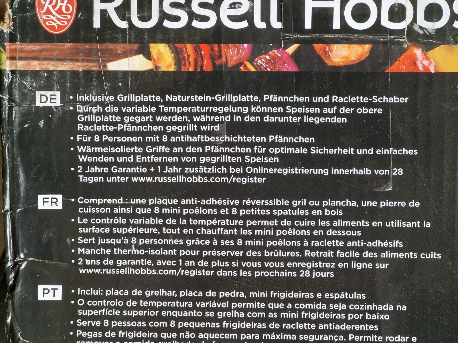 Russell Hobbs Multi 3 in 1 Raclette - Schwarz (26280-56)