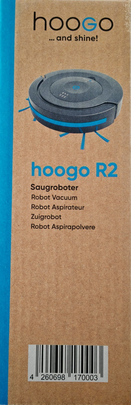 hoogo R2 Saugroboter Staubsauger Roboter 120 Min Akku 7cm flach Smart C06