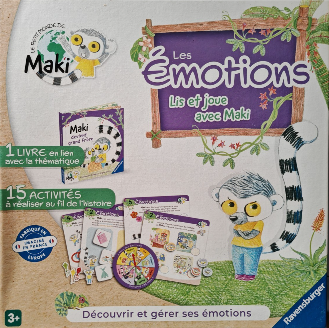 Ravensburger Maki wird großer Bruder 22357 Brettspiel Kinder ab 3 Jahre FRA D4