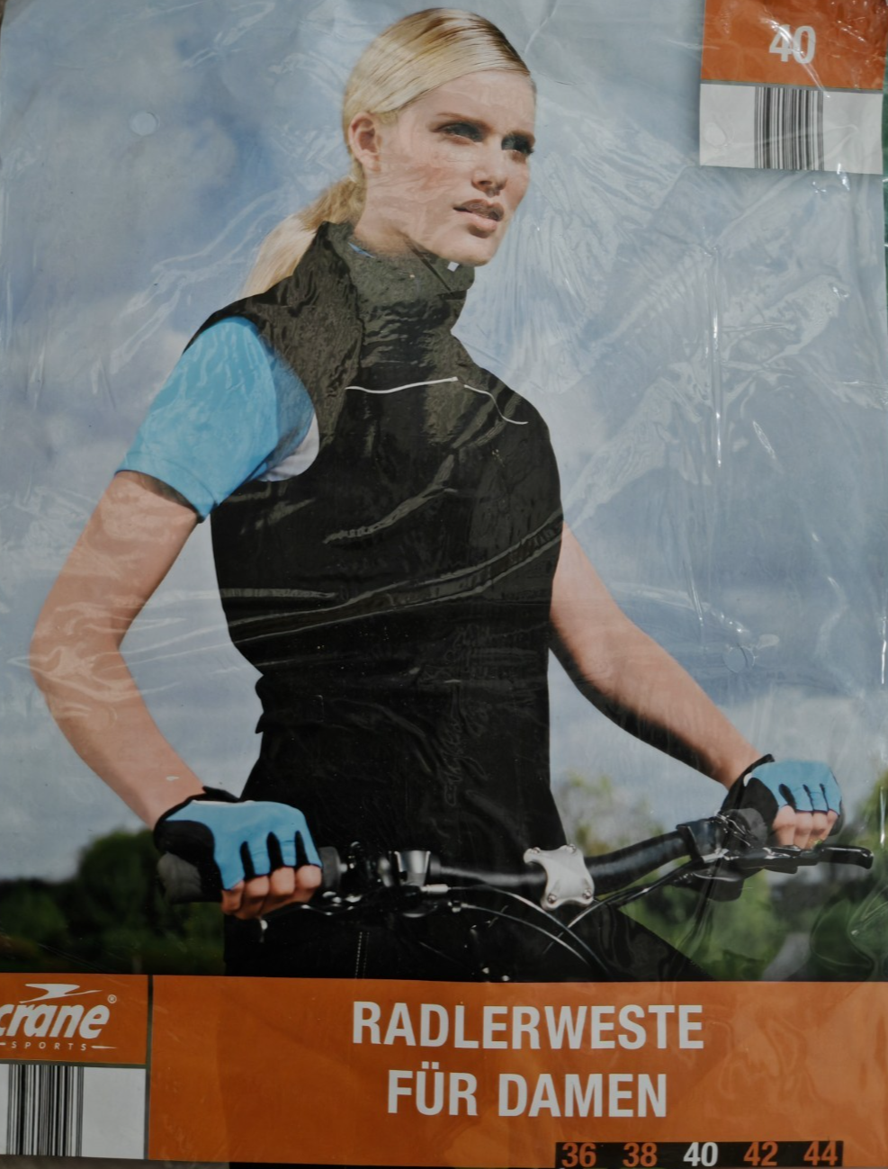 CRANE Damen Radweste Gr. 40 Schwarz Fahrradweste TechTex Reflektierend Neu G