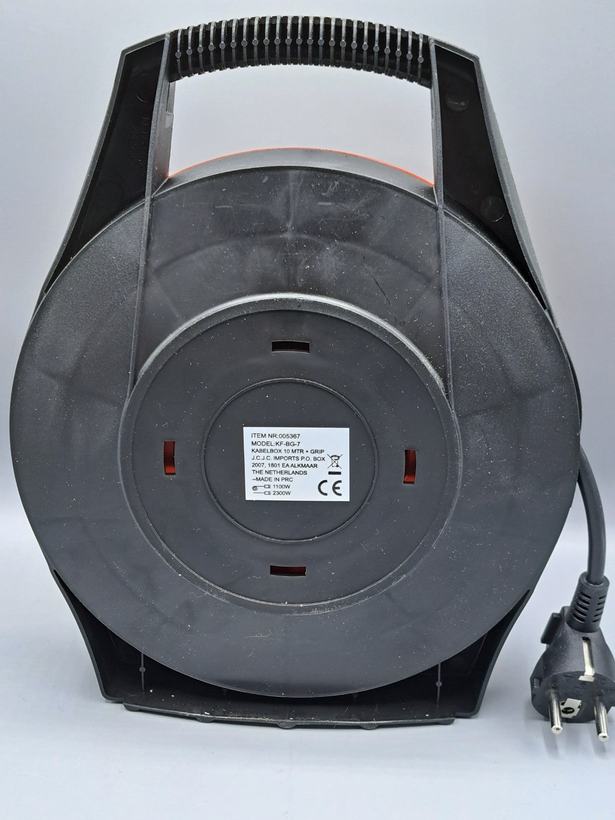 Benson Electric Kabeltrommel 10m Stromtrommel mit Handgriff Verlängerung