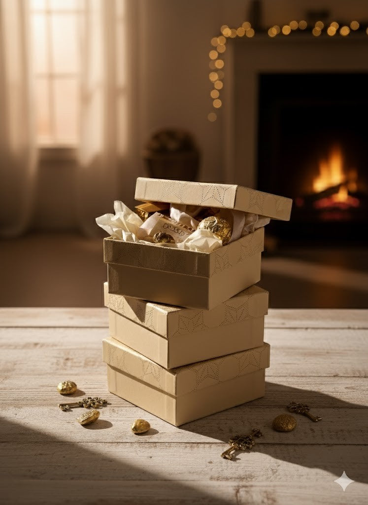 Stewo Geschenkbox 16x12cm  Weihnachten, 4er Set