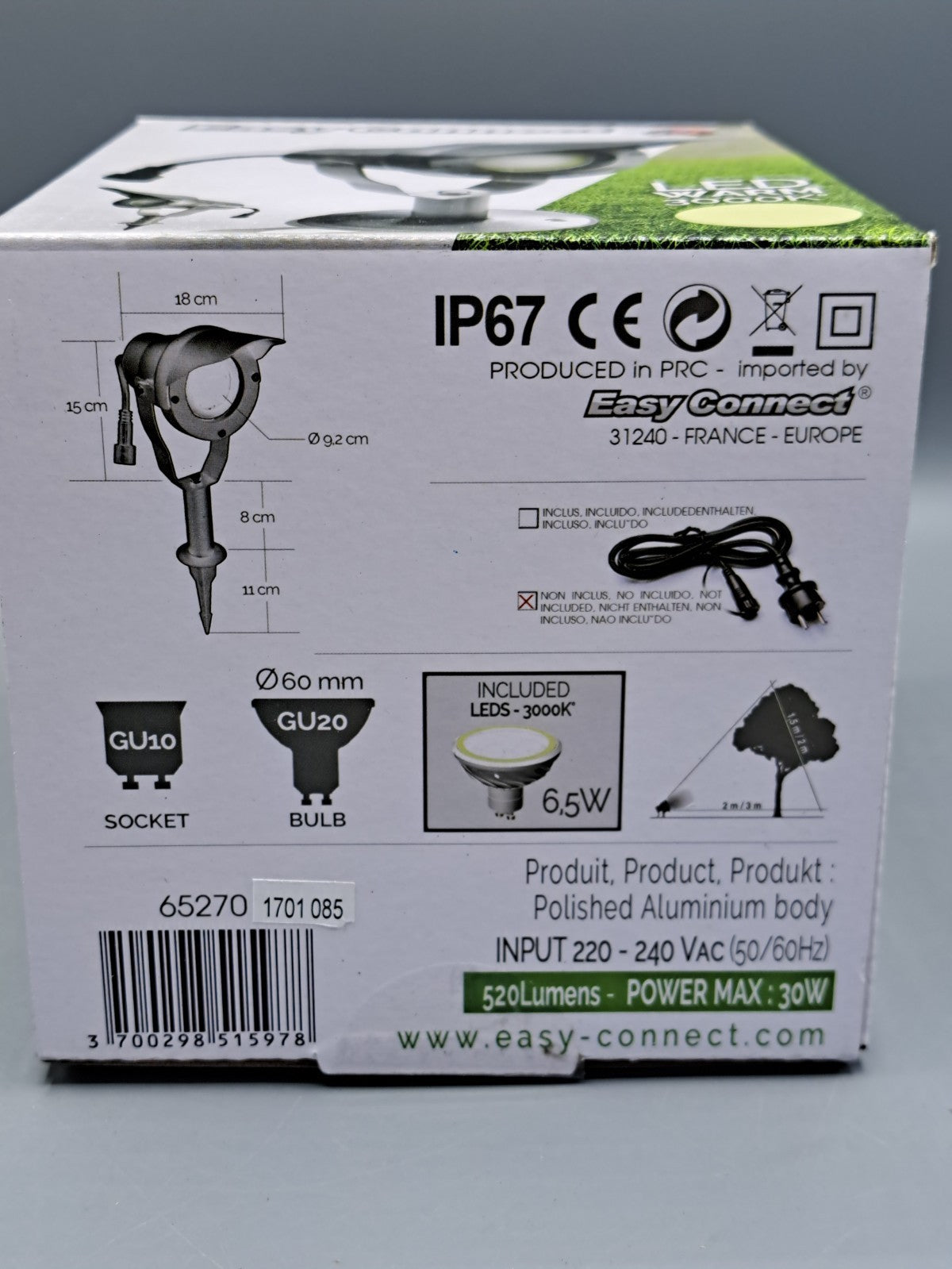 Easy Connect LED Lampe 65270, Warm 3000K