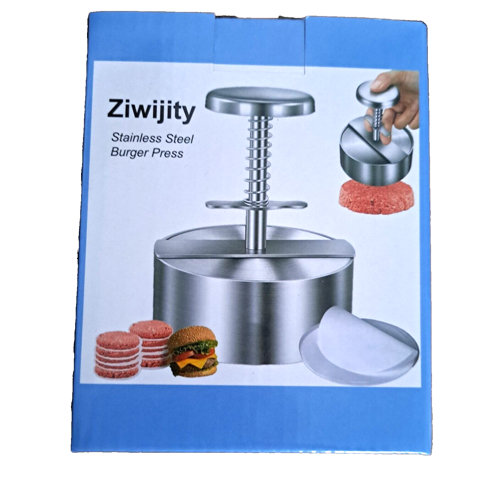 Ziwijity Stainless Stell Burger Press, Burger Presse, Perfekte Burger