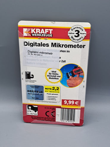 Mikrometer Digitale Bügelmessschraube Außendurchmesser Messschraube Zoll - mm