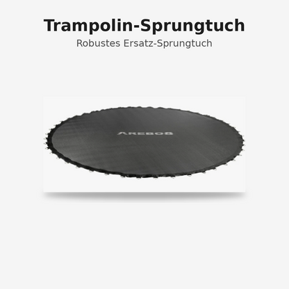 Arebos Sprungmatte 430cm Trampolin 88 Ösen inkl Federspanner