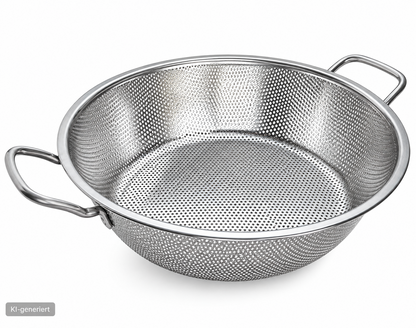 Wilkinson Vulcan BBQ Grillpfanne Ø32cm Edelstahl Grillschale Grillkorb HA21
