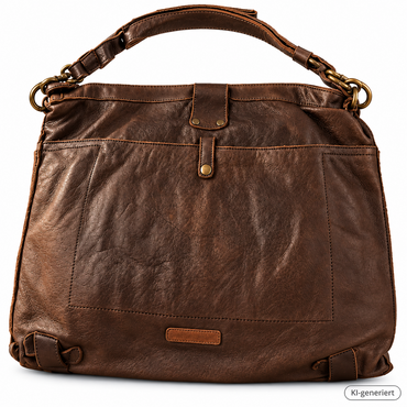 Desiderius Faustus Ledertasche Dark Brown Echtleder Schultertasche Vintage H2