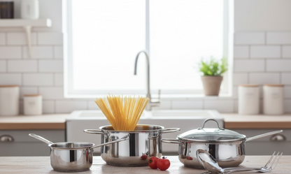 Inoxriv Topfset 7-teilig – Kochtopf Set Edelstahl Silber