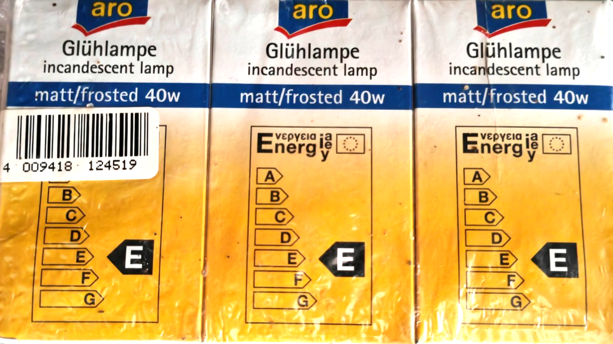 aro Glühlampen 6er Set 40W Matt E27 Glühbirnen Frosted Klassisch HA34