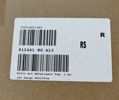 QVC Doppelrollo 40x130 cm Tag Nacht Klemmfix ohne Bohren Rollo Metallgarn HA1