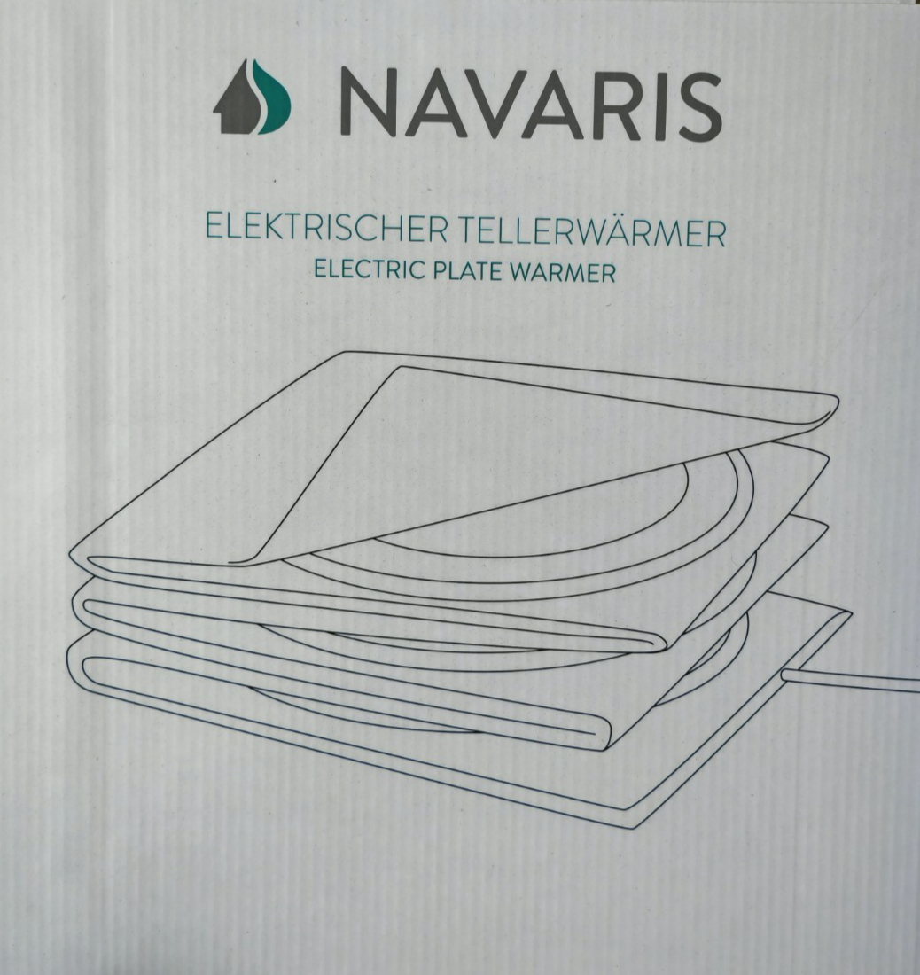 Navaris XXL Tellerwärmer 200W für 10 Teller Gastro Wärmematte elektrisch C05