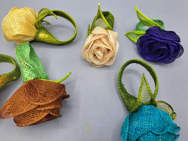 Creation Walter Rupp, 7 Serviettenringe, Rosen, Sammler