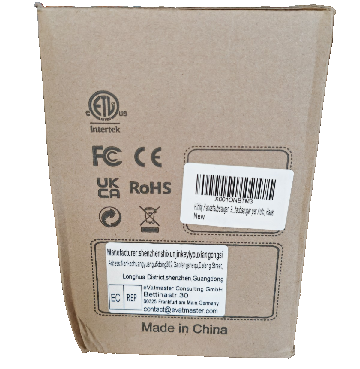 HiHHY H-306 Akku-Handstaubsauger 9000 Pa 120 W LED kabellos Auto Haus HA31