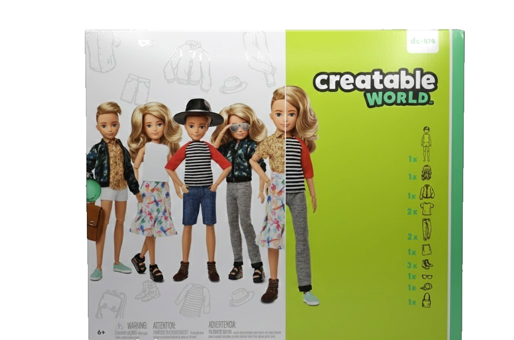 Mattel Creatable World GGT67 Deluxe Puppe DC-414 Kleidung Zubehör Blond D5