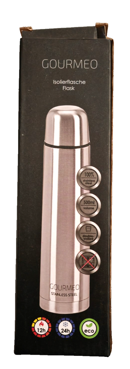 Thermoskanne 350 ml Edelstahl Isolierflasche Thermosflasche Becher Heiß/Kalt B3