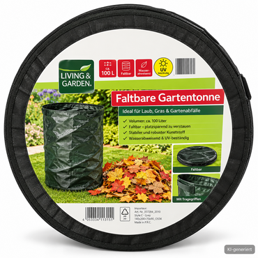 Lifetime Garden Pop Up Gartenabfallsack Laubsack faltbar Gartensack Grün HA26