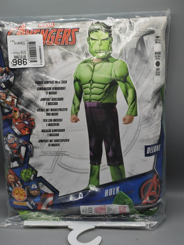 Marvel Avengers Hulk Kostüm, Größe M (116 cm), 5-6 Jahre