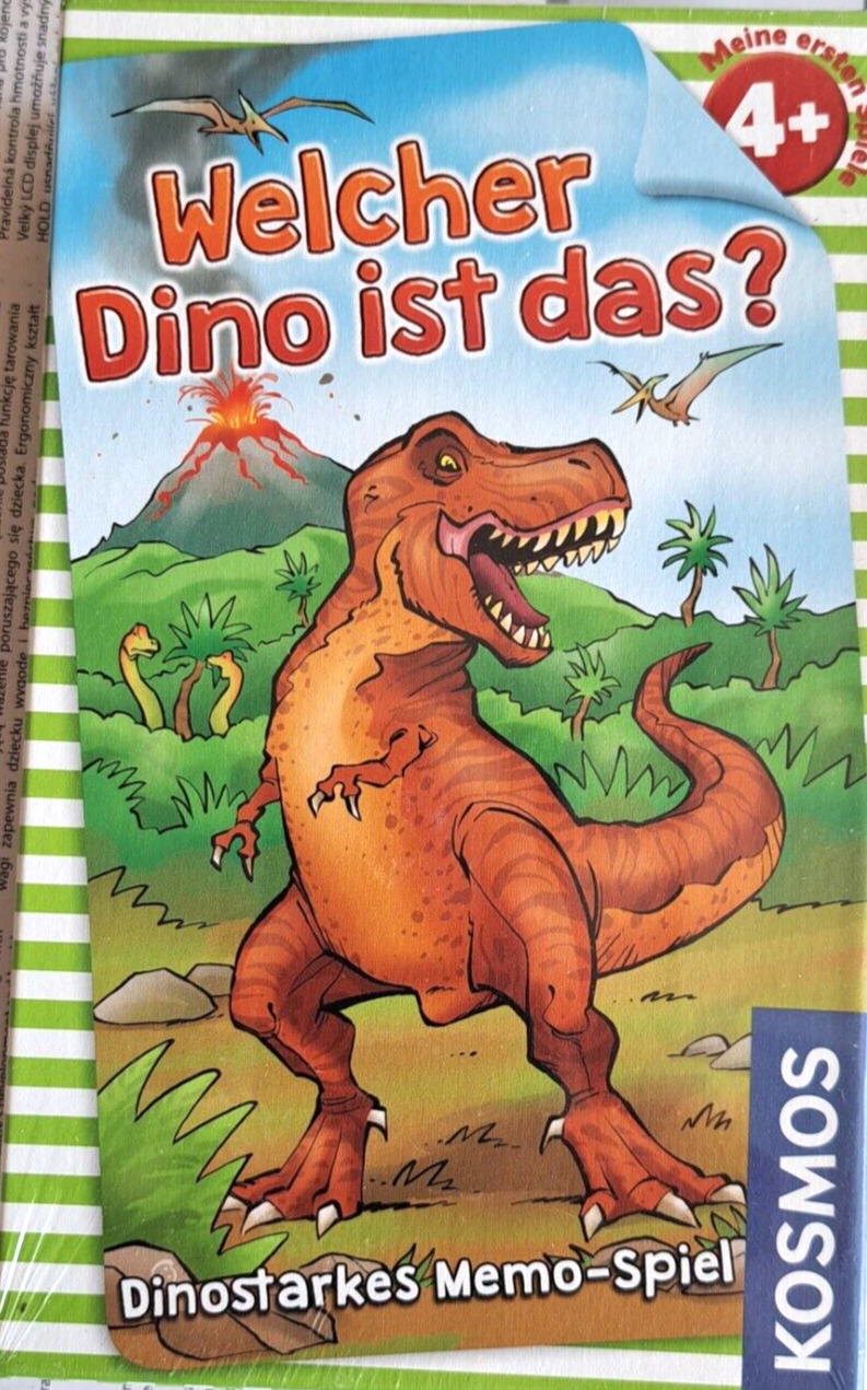 Welcher Dino ist das? | Dinostarkes Memospiel für 2 - 4 Spieler ab 4 Jahren