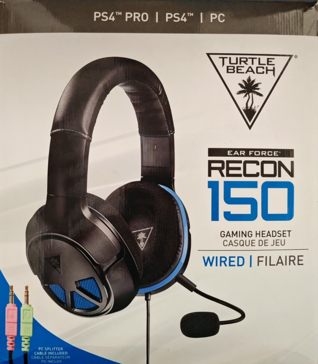 Turtle Beach Recon 150 Gaming Headset PS4 PS4 Pro PC 3,5mm TBS-3320-02 A8