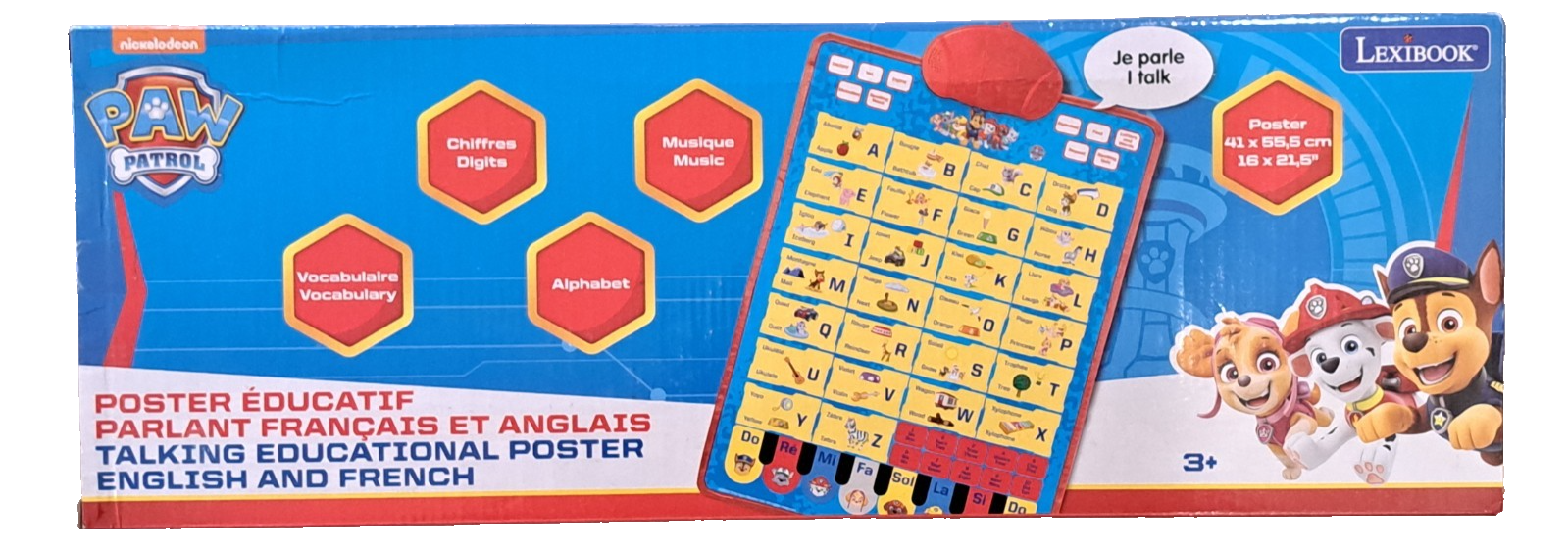 Lexibook Patrol zweisprachige Lerntafel Englisch und Französisch