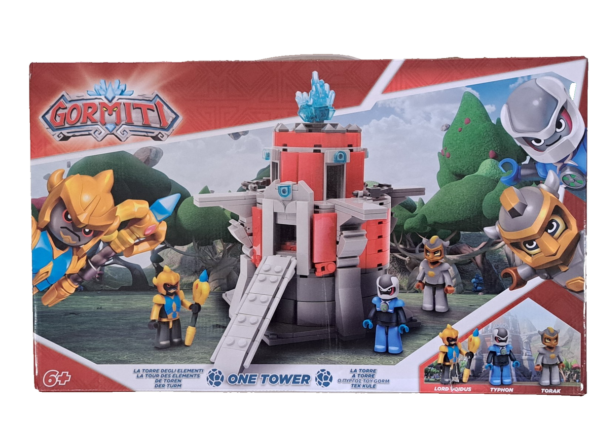 Gormiti One Tower Turm der Elemente Bauset 509 Teile 3 Figuren Giochi D5