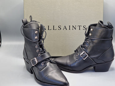 Allsaints Katy - Zip Boot - Schwarz, Damen Größe 38
