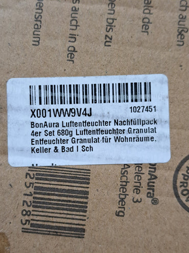 Bonaura® Airone Luftentfeuchter Nachfüllpack I 4Er Set 680G Luftentfeuchter Gran