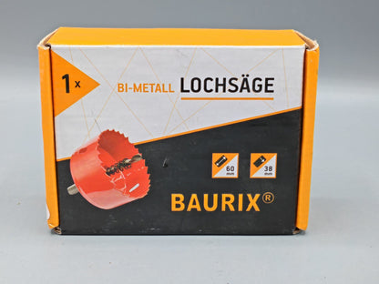 BAURIX® Bi-Metall Lochsäge 60 mm | Bohrkrone für Holz, Metall & PVC
