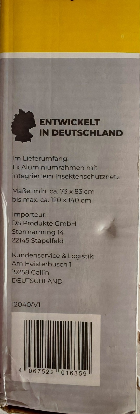 EASYmaxx Insect Protect Fliegengitter Fenster Teleskop Insektenschutz Netz B-02