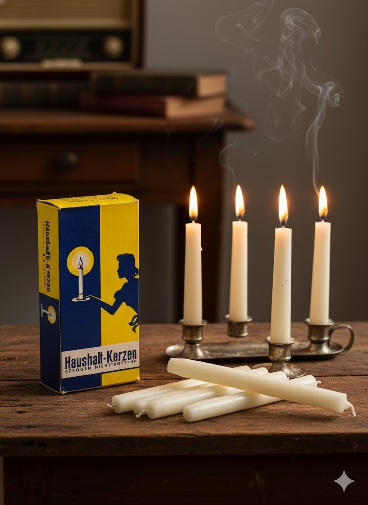 8x Haushaltskerzen Gezogen nicht tropfend