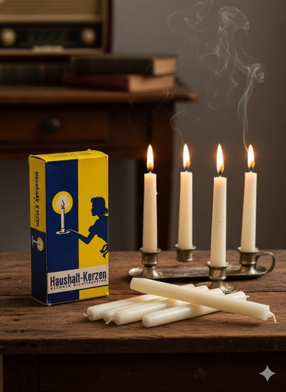 8x Haushaltskerzen Gezogen nicht tropfend