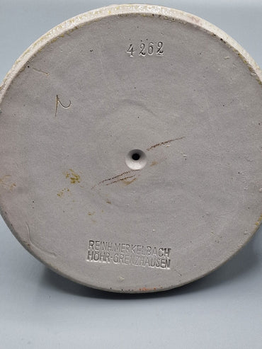 Ton Kerzenständer mit Henkel, Antiquität, 10cm Hoch