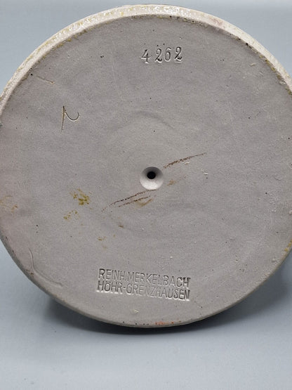 Ton Kerzenständer mit Henkel, Antiquität, 10cm Hoch