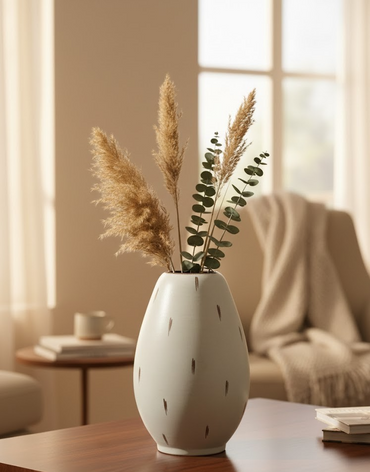 Tonvase 27cm Mint Antiquität Keramik Vase Vintage Deko