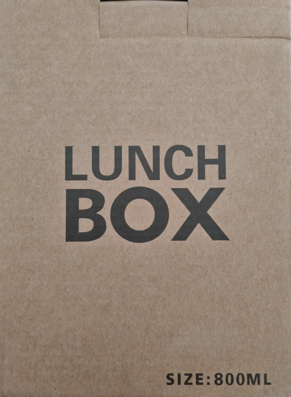 Edelstahl Brotdose 800 ml Lunchbox mit Trennfach Dichtung BPA-frei 17x13x6 cm B5