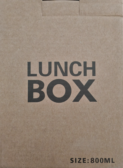 Edelstahl Brotdose 800 ml Lunchbox mit Trennfach Dichtung BPA-frei 17x13x6 cm B5