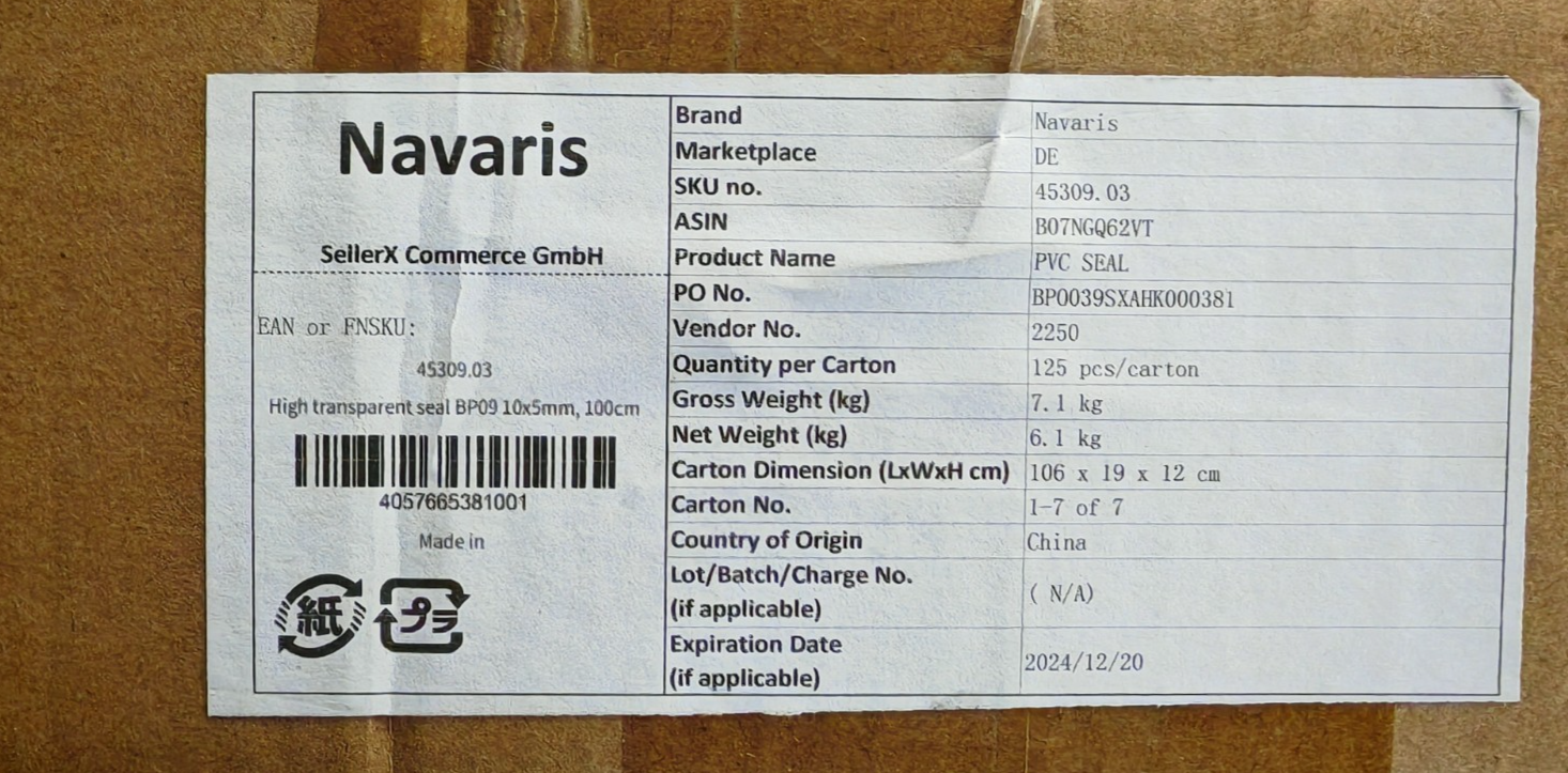 Navaris Duschdichtung 100cm Dichtleiste Duschtür halbrund 10x5mm klar B-02