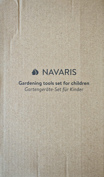 Navaris Gartenwerkzeug Kinder Gartenset Spielzeug ab 3 Jahre mit Tasche