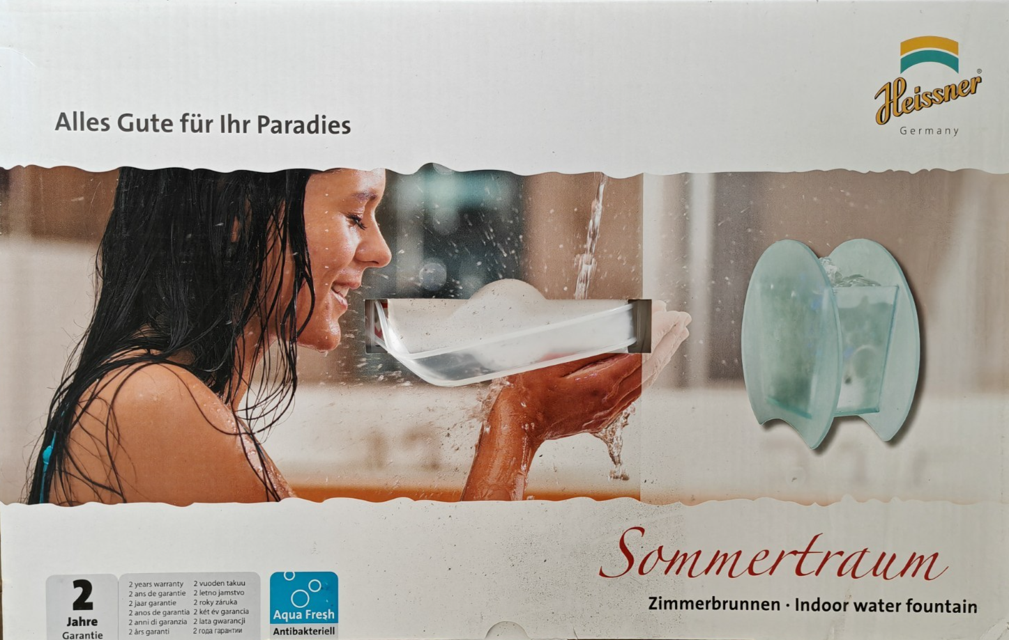 Heissner Sommertraum Zimmerbrunnen Indoor Wasserbrunnen Tischbrunnen Aqua HA14
