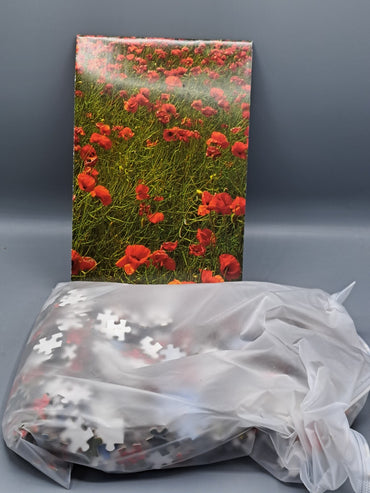Puzzle Mohnblumenwiese, 1000 Teile