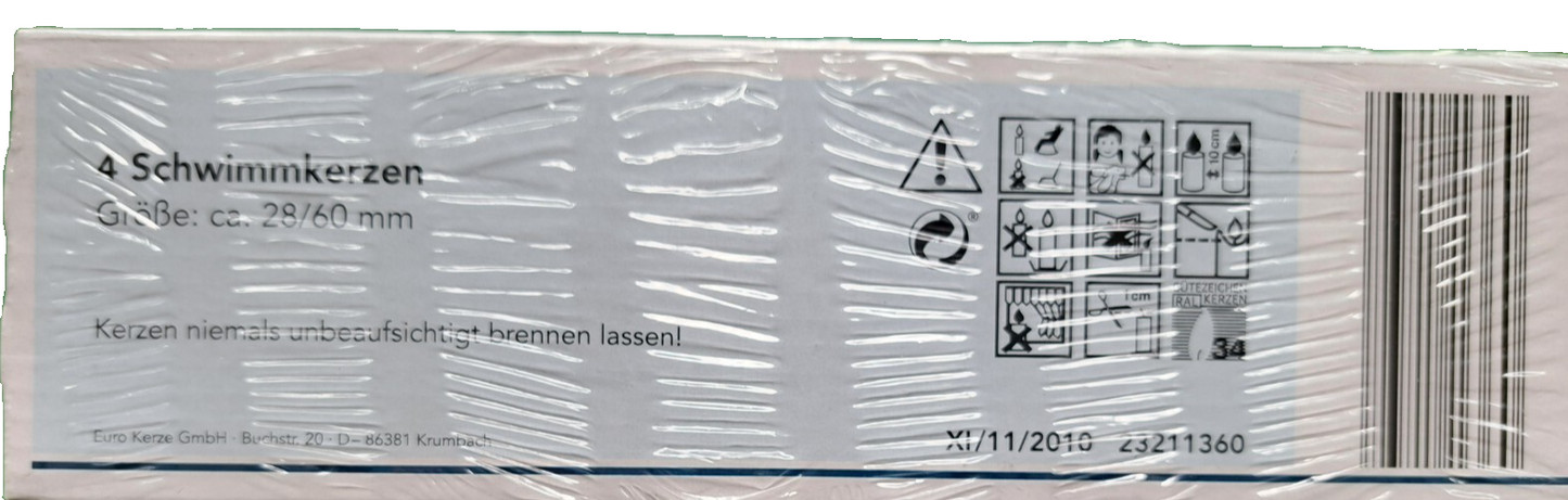 Casa Deco Schwimmkerzen, 4 Stück