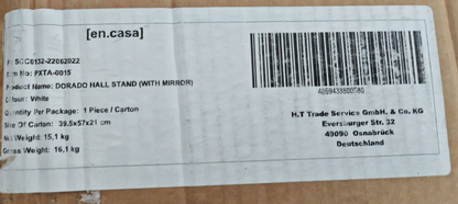 en.casa Nachttisch Baboo 42 x 43,5 x 29 cm