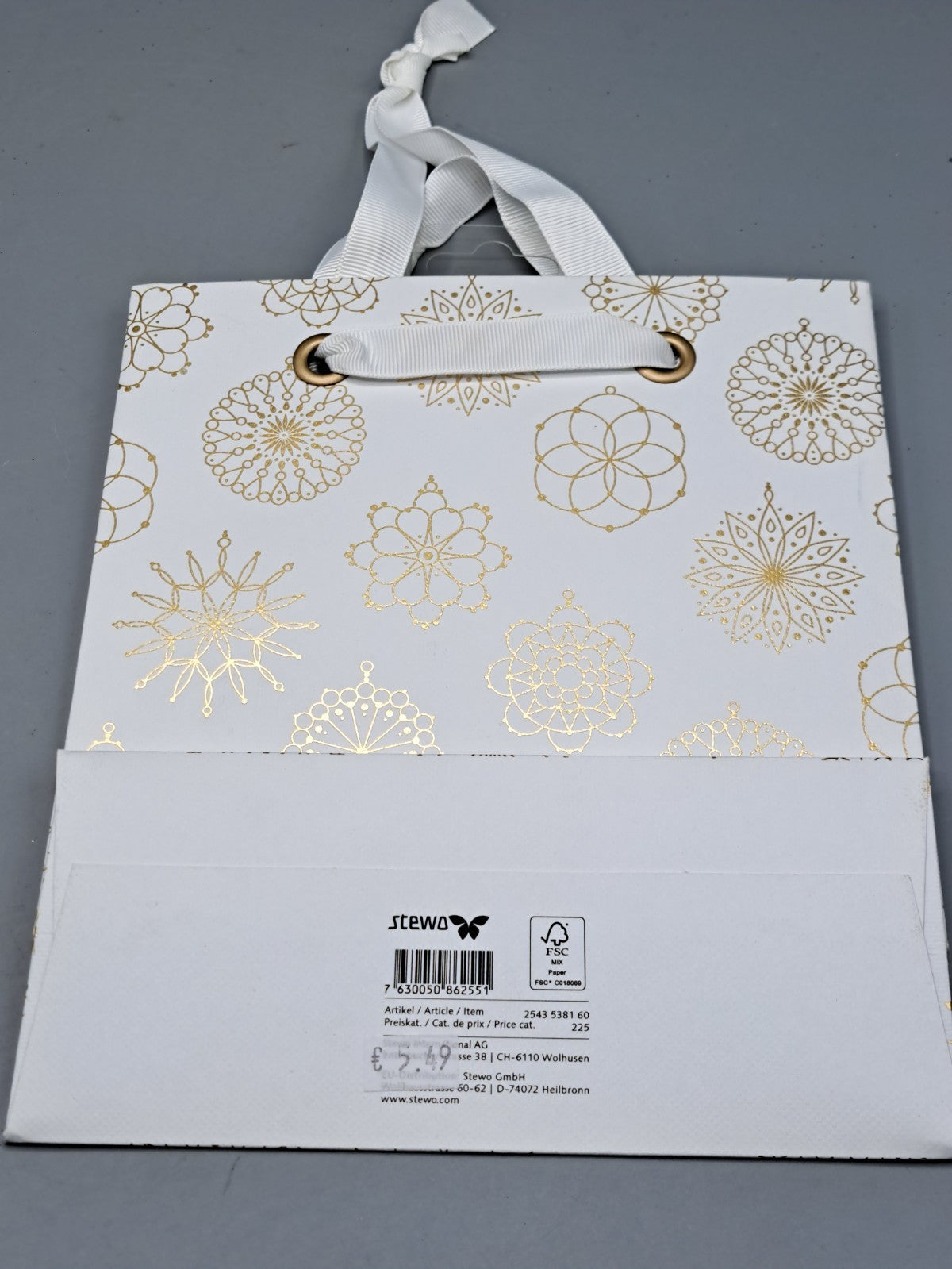 2x Stewo Geschenkverpackung, Tüten, Design 21x18 cm, Modern