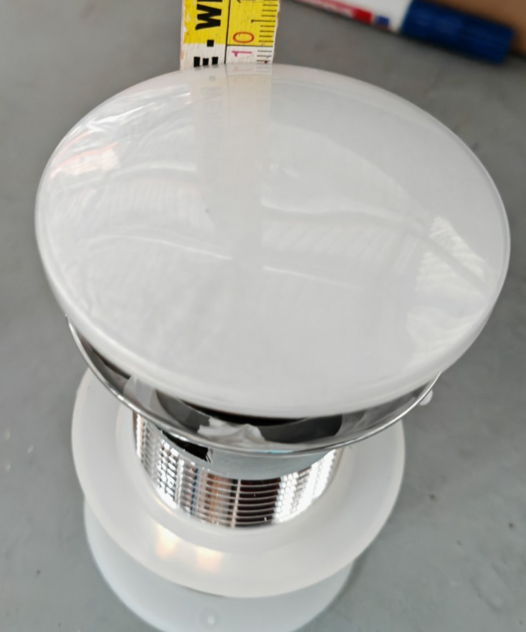 Navaris Pop-Up Ablaufventil 1 1/4 Zoll Chrom Waschbecken mit Überlauf E1