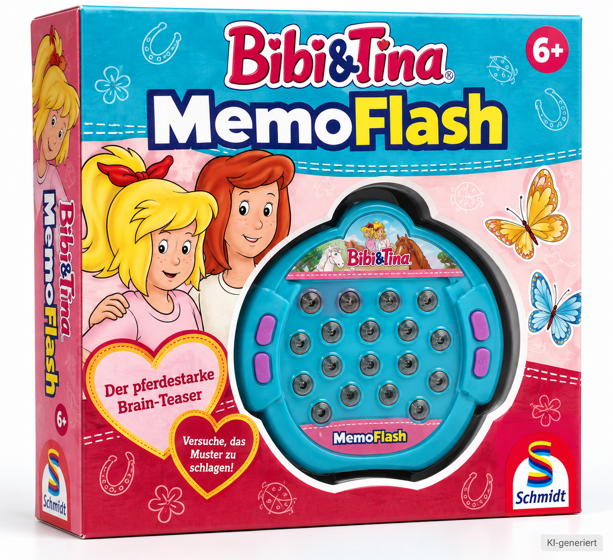 Schmidt Bibi & Tina MemoFlash elektronisches Gedächtnisspiel ab 6 Jahre D6